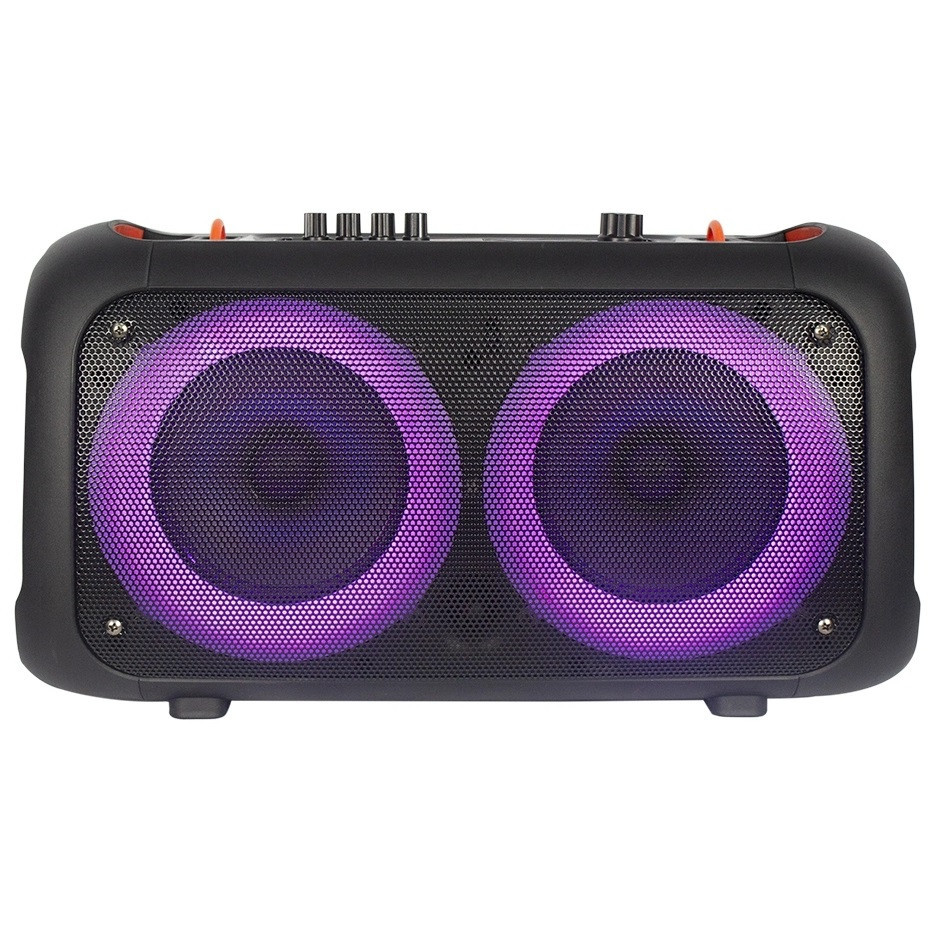 Bluetooth-колонка Temeisheng 6616 25*2 Вт ⁇ Переносна колонка з 2 радіомікрофонами ⁇ Акумуляторна колонка