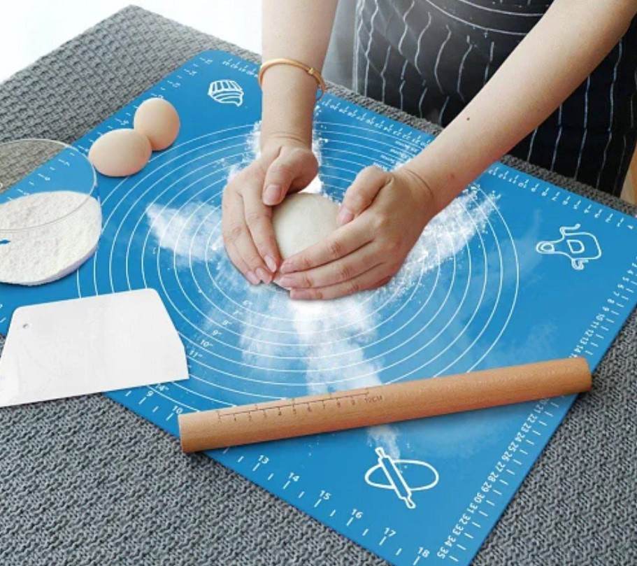 Кондитерський килимок силіконовий для тіста 50*40 см Silicon mate testa, Силіконовий антипригарний килимок