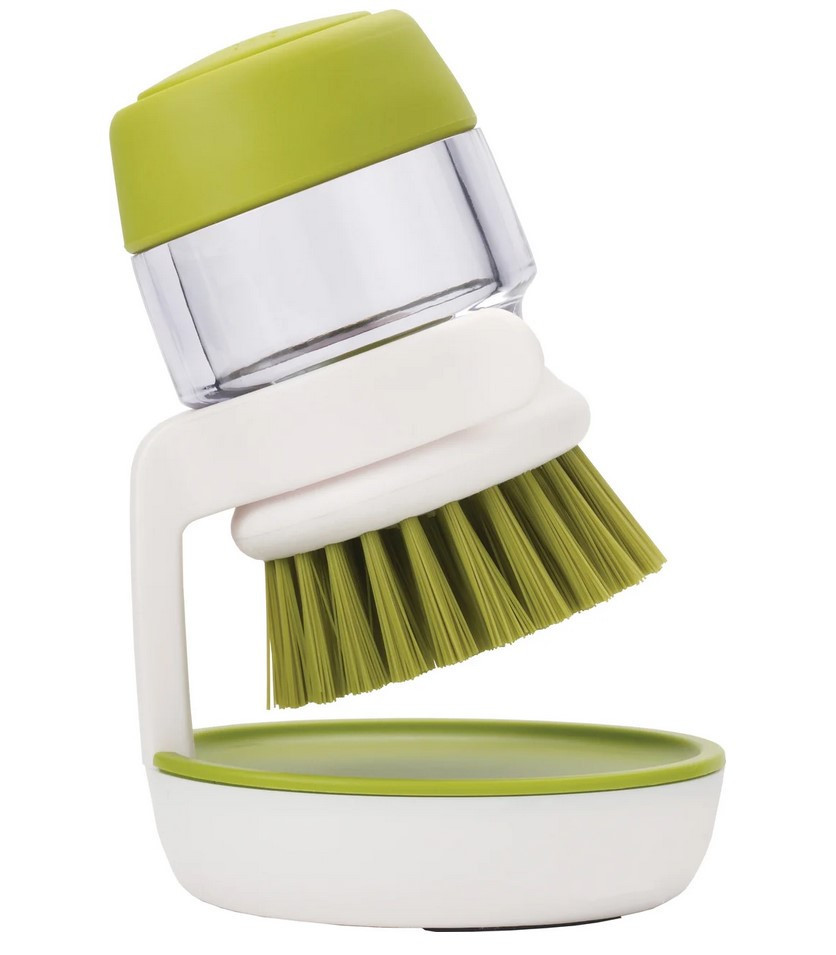 Щітка для миття з диспенсером для рідини soap brush, Щітка для миття посуду з дозатором мийного засобу