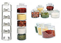 Набір баночок для спецій Spice Tower Carousel із 6 посудин, спецовник 6 шт