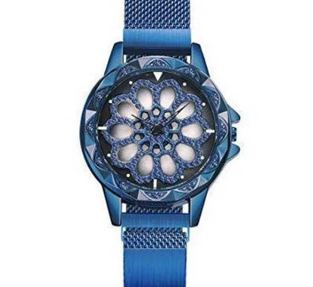 Годинник Rotation Watch СИНІ | Жіночі наручні годинники, фото 2
