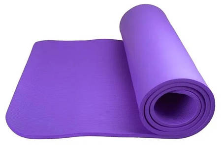 Килимок для йоги Power System Fitness Yoga ФІОЛЕТОВИЙ, Фітнес килимок, Килимок для заняття спортом, фото 1
