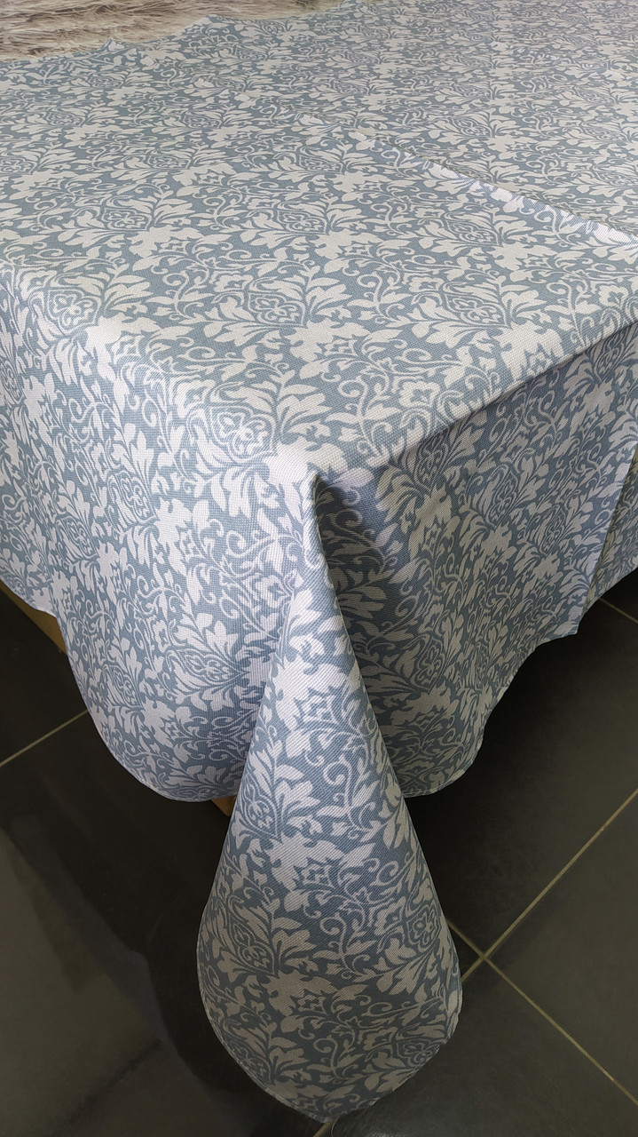 Скатертина лляна розмір 110x150 см на святковий стіл (N-901)