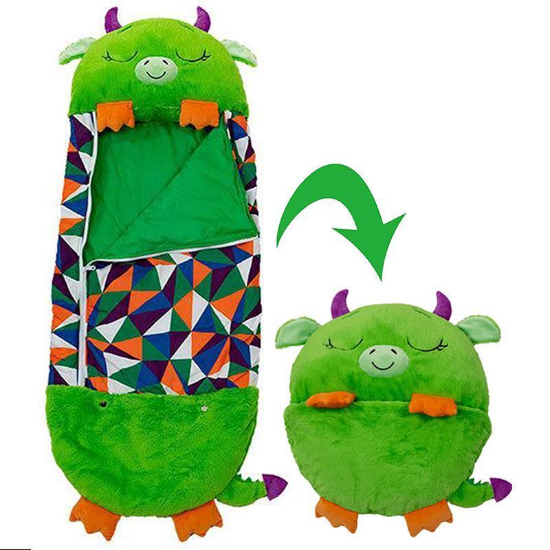 Спальний дитячий мішок Sleeping Bag Зелений, Спальник подушка, Іграшка сліпик, фото 1