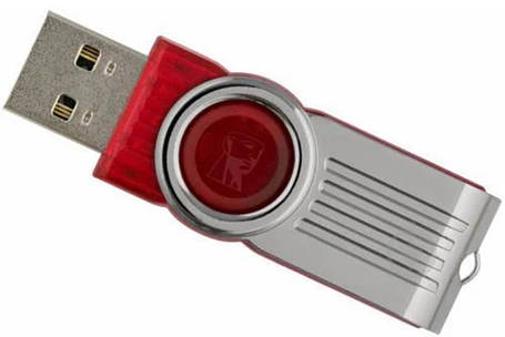 Флеш-накопичувач USB 64Gb Kingston DT101 Червоний, Флешка для ПК, фото 1