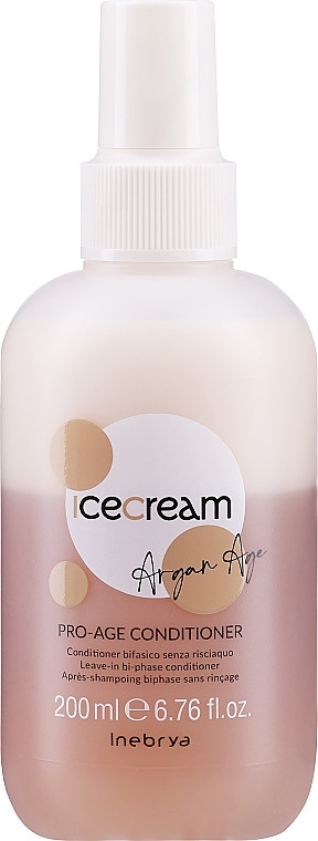 Спрей-кондиціонер з аргановою олією Inebrya Ice Cream Pro Age 2-Phase Conditioner Argan Oil 200 мл