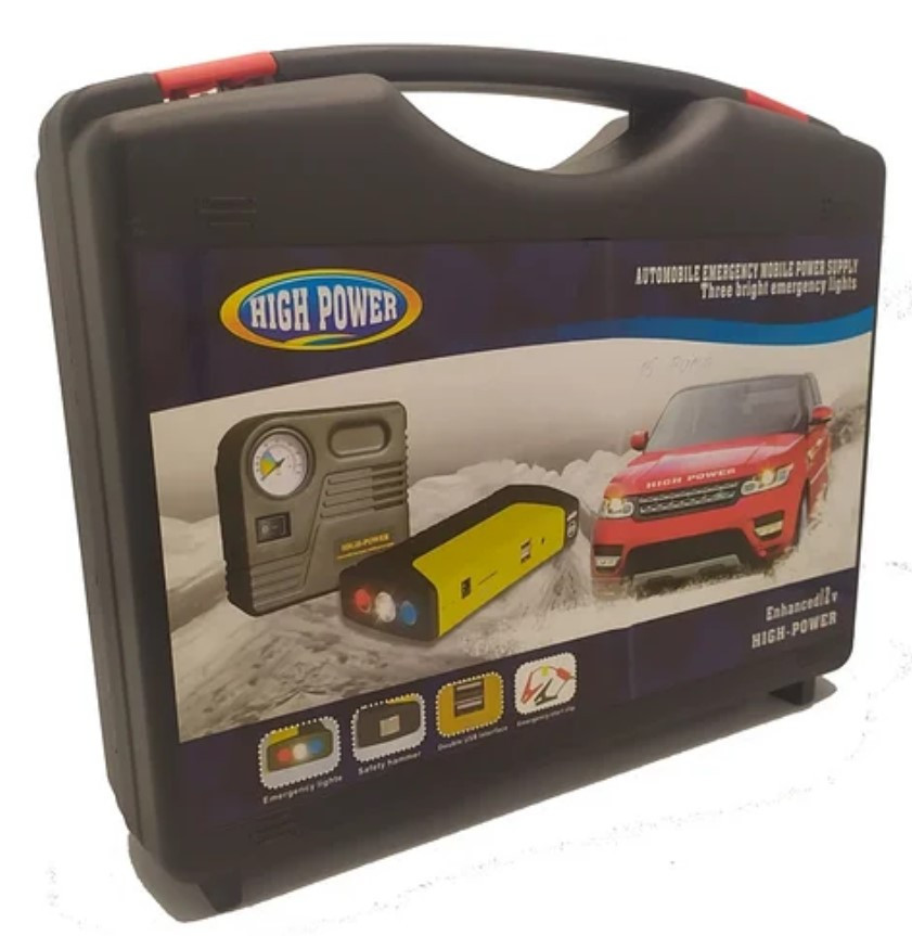 Пуско-зарядний пристрій JUMPSTARTER TM15 PUMP (50800 мАг) + компресор, Пускова зарядка для авто