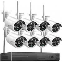 Набір відеоспостереження (8 камер) (без монітора) WiFi kit | Комплект камер зовнішнього спостереження