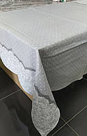 Скатертина лляна розмір 110x150 см на святковий стіл (N-901)