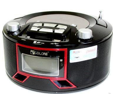 Бумбокс колонка годинник MP3 Golon RX 663RQ Black