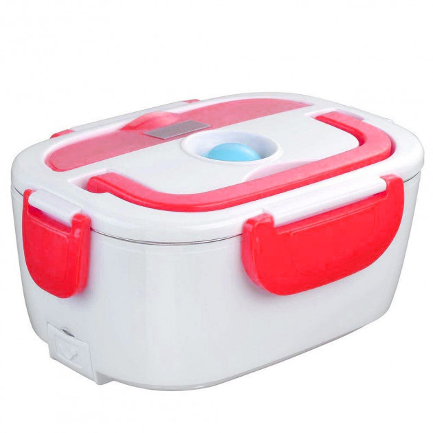 Ланч-бокс із підігрівом від мережі 220V - Electric lunch box ЧЕРВОНИЙ