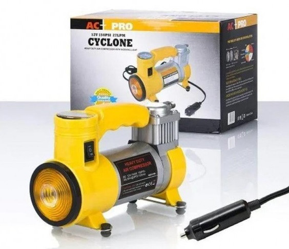 Компресор AC+PRO.12VOLT (YELLOW LARGE SINGLE BAR GAS PUMP), Насос автомобільний