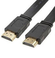 Кабель HDMI 5м лапша | Шнур HDMI-HDMI | Провод от компьютера к телевизору