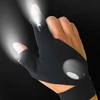 Перчатки с подсветкой hand-free light | Перчатка с фонариком