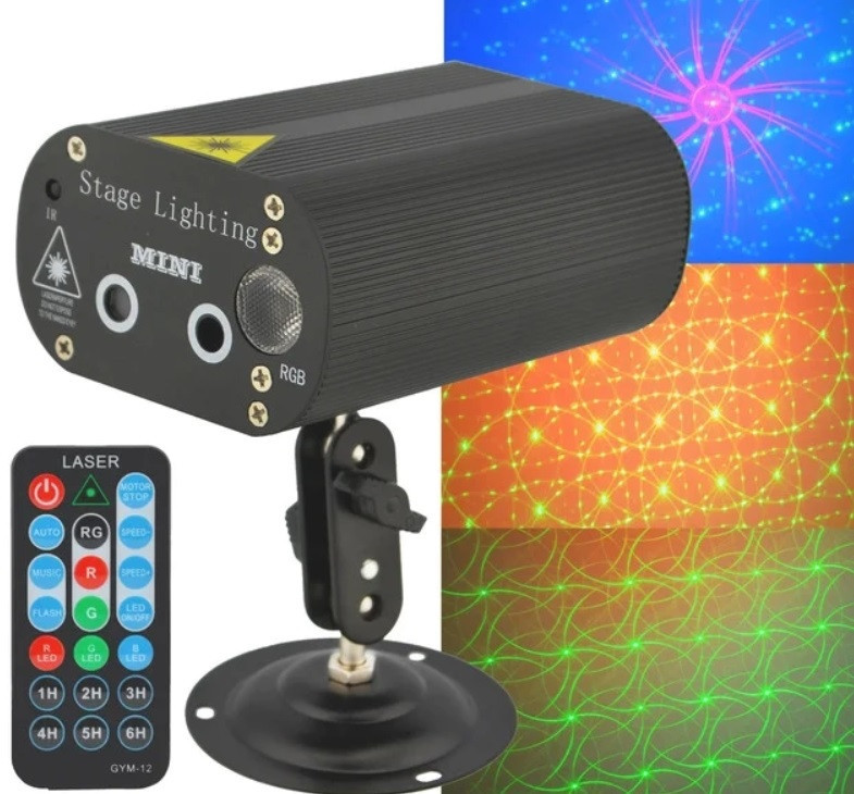 Лазерна установка RD-8008L RGB+Пульт, Стробоскоп лазерний, Світломузика