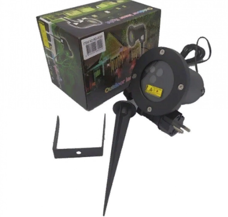 Лазерна установка вулична RD-8002 RGB (3 кольори) (6 рис.) XL-719RGB, Стробоскоп лазерний, Світломузика