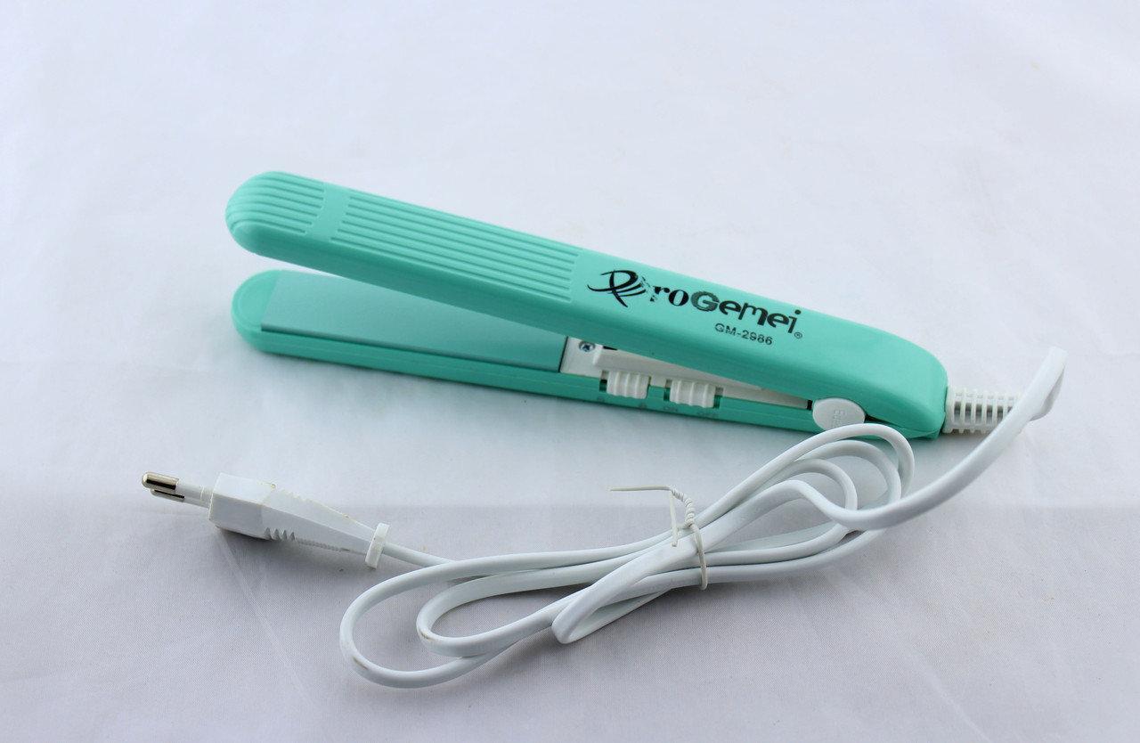 Прилад для укладання волосся, Міні гофре для волосся GEMEI GM-2986W, Праска, фото 1