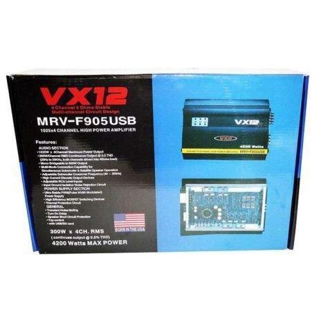Підсилювач CAR AMP MRV 905 BT 4 Ch+ USB, Аудіо підсилювач, Підсилювач звуку в авто