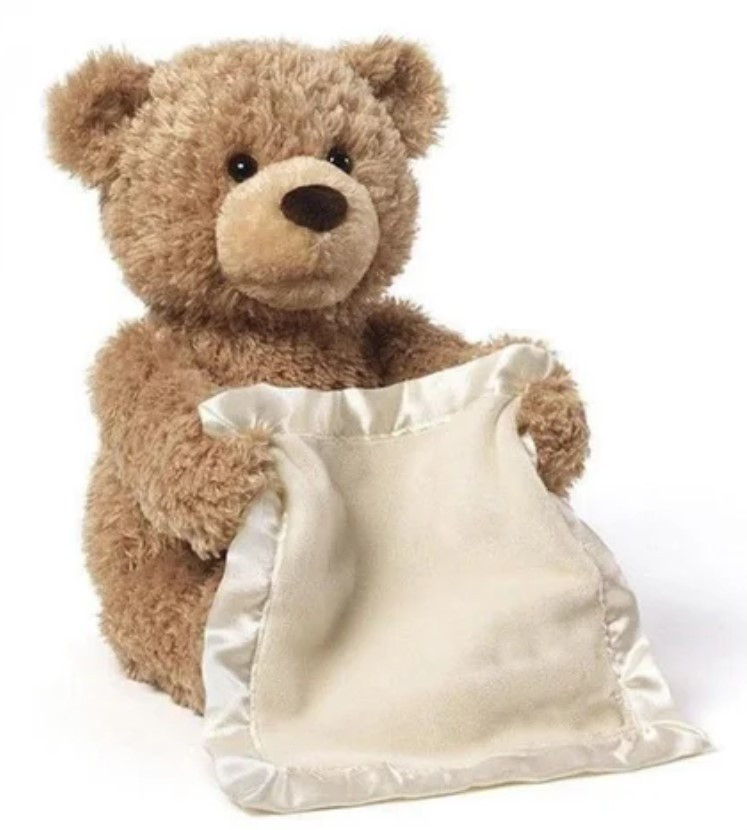 Дитяча інтерактивна іграшка Ведмедик Peekaboo Bear (Пікабу) Brown 30 см, Ведмедик, що говорить, Розумний ведмедик іграшка