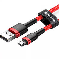 Кабель для зарядки Baseus Cafule USB to Micro USB 2A, 3м red/black