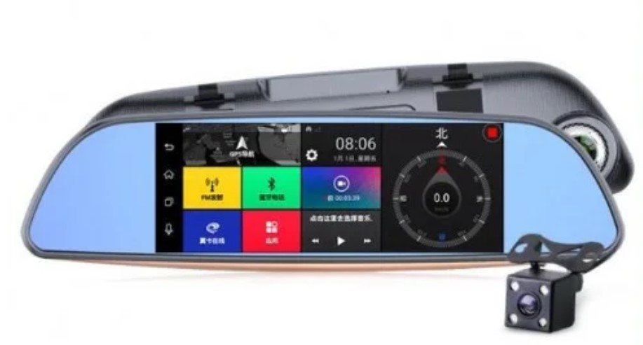 Зеркало-видеорегистратор D35 (Android) 1/8 (LCD 7, GPS) | Регистратор в машину | Авторегистратор - фото 1 - id-p1397633955