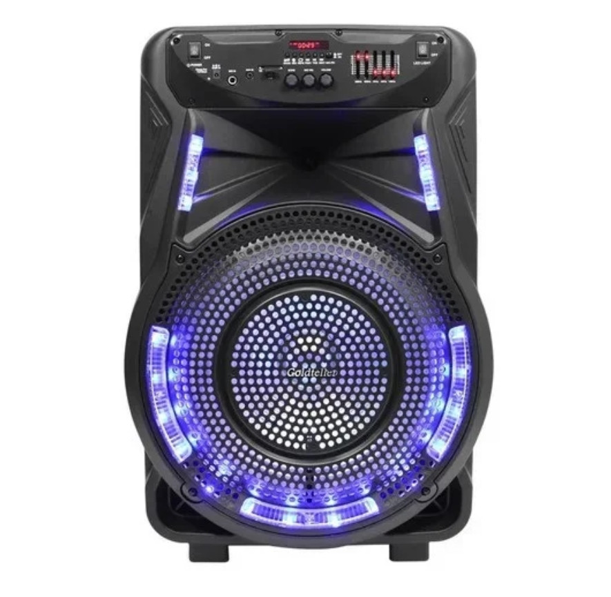Акустична система з мікрофоном Goldteller GT-6021 USB/SD/FM/Bluetooth, Колонка-чемодан