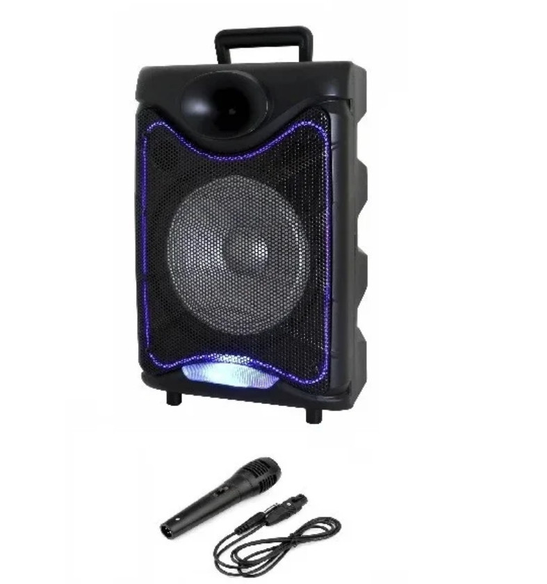 Акустична система з мікрофоном Goldteller GT-6020 USB/SD/FM/Bluetooth, Колонка-чемодан