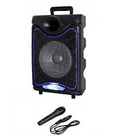 Акустична система з мікрофоном Goldteller GT-6020 USB/SD/FM/Bluetooth, Колонка-чемодан