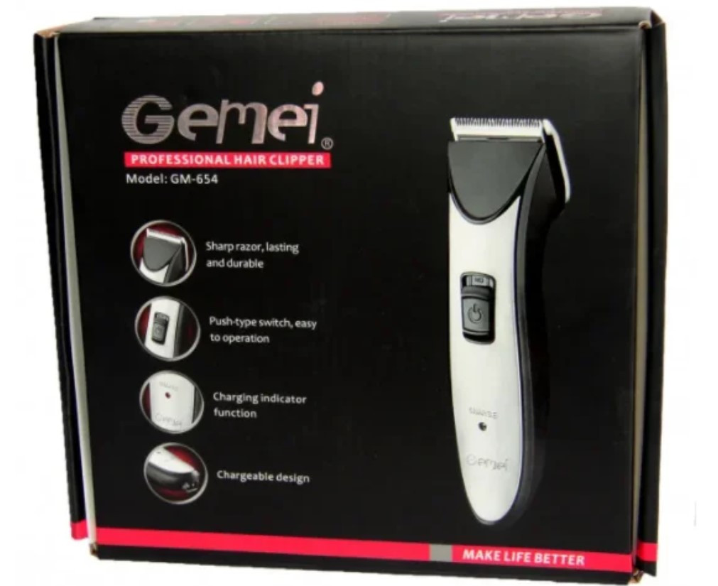 Машинка для стрижки Gemei GM 654, Тример акумуляторний
