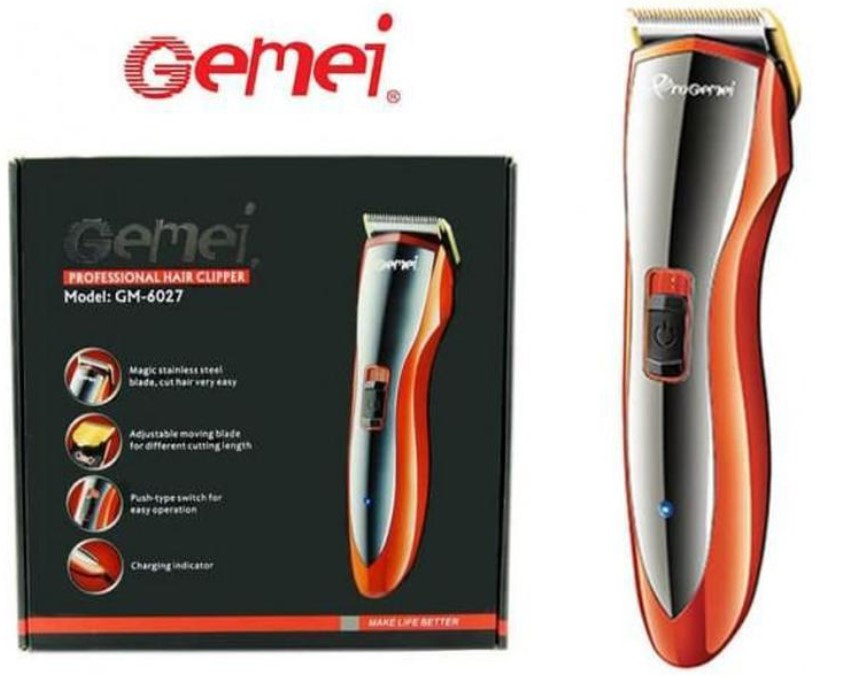 Машинка для стрижки Gemei GM 6027, Тример акумуляторний