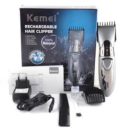 Машинка для стрижки Kemei LFQ-KM-605, Тример акумуляторний, фото 1