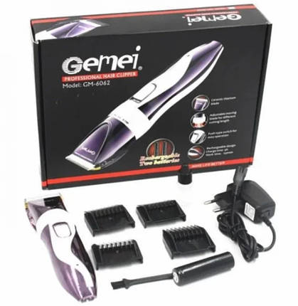 Машинка для стрижки Gemei GM 6062, Тример акумуляторний, фото 1