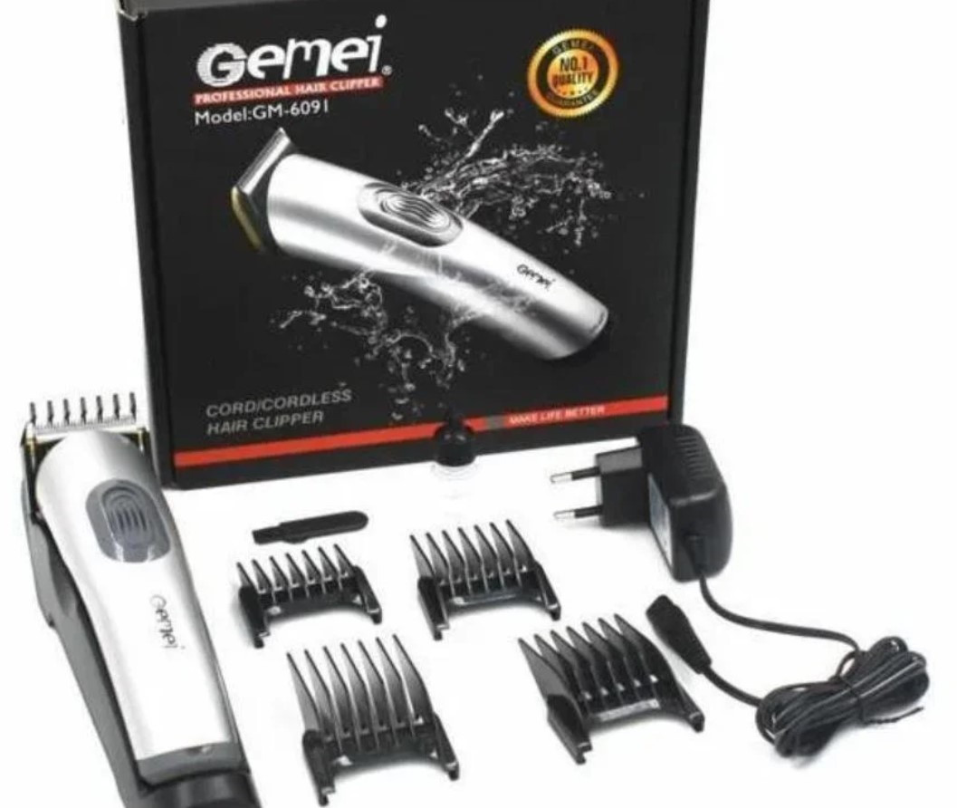 Машинка для стрижки Gemei GM 6091, Тример акумуляторний