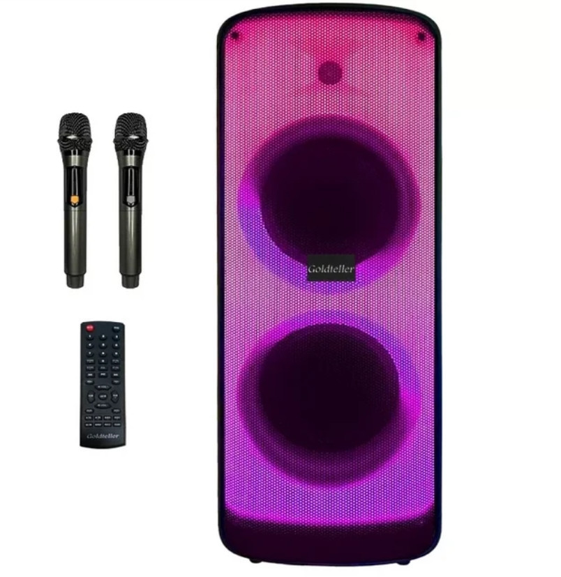 Акустична система з мікрофоном Goldteller GT-5070 USB/TF/FM/Bluetooth, Переносна потужна колонка