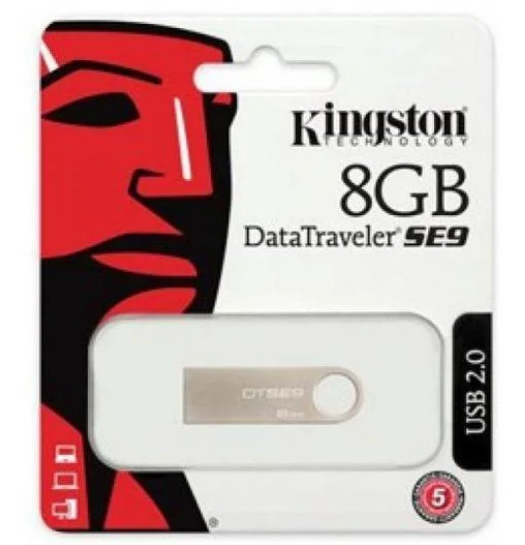 Флеш-накопичувач USB 8Gb Kingston SE9 (Метал), Юсб флешка, Юсб флешка, фото 1
