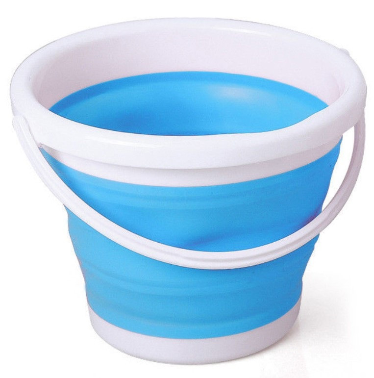 Відро 10 літрів туристичне складне Collapsible Bucket, Відро 10 літрів туристичне Collapsible Bucket, Силіконове відро, Відро