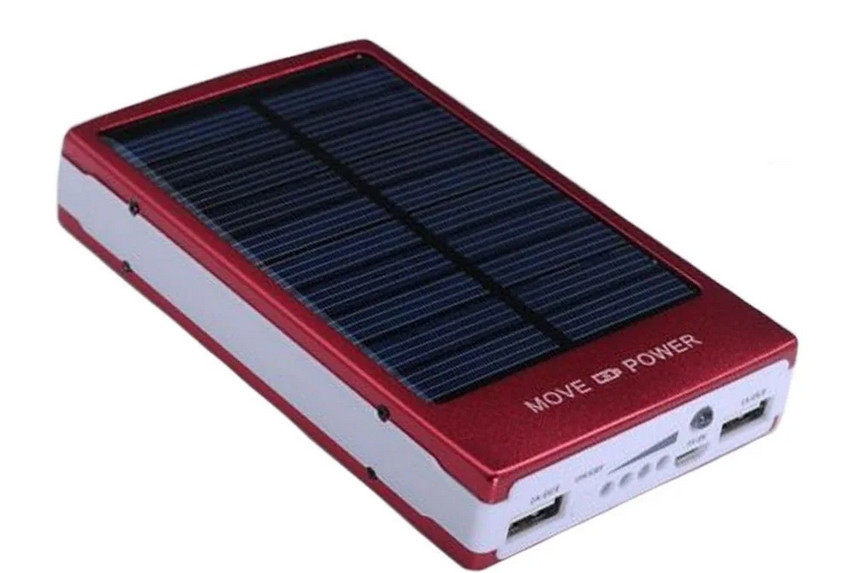 Power Bank 30000 mAh з сонячною батареєю BIG | Зовнішній акумулятор | Портативна зарядка