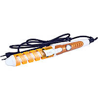 Спіральна плойка для завивки волосся perfect curl RZ118, стайлер для волосся Помаранчева