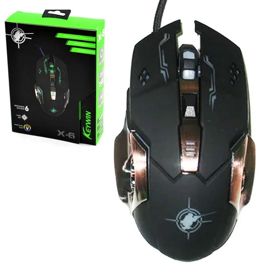Купить Мышка проводная GAMING MOUSE X6 | Геймерская мышь | Мышка для ПК ...