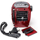 Портативная колонка радио караоке MP3 USB Golon RX-678 Red, фото 6