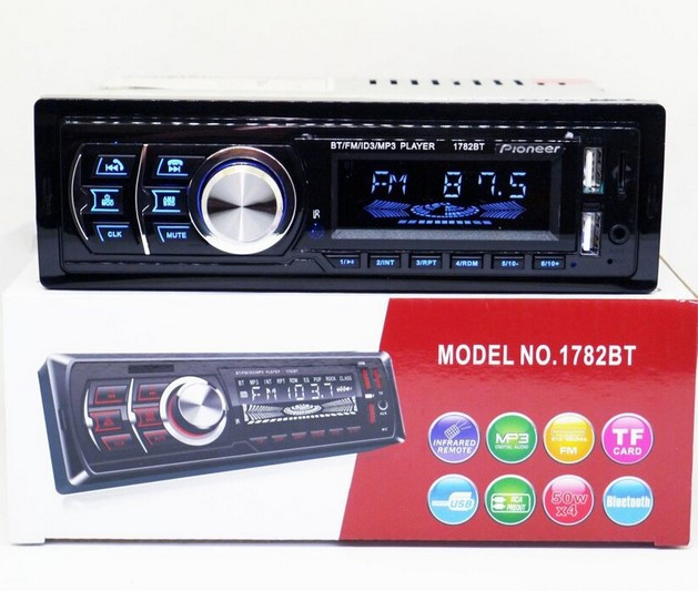Автомагнітола 1DIN MP3 1782BT FM+2xUSB+SD+AUX+Bluetooth, Магнітола в машину, фото 1