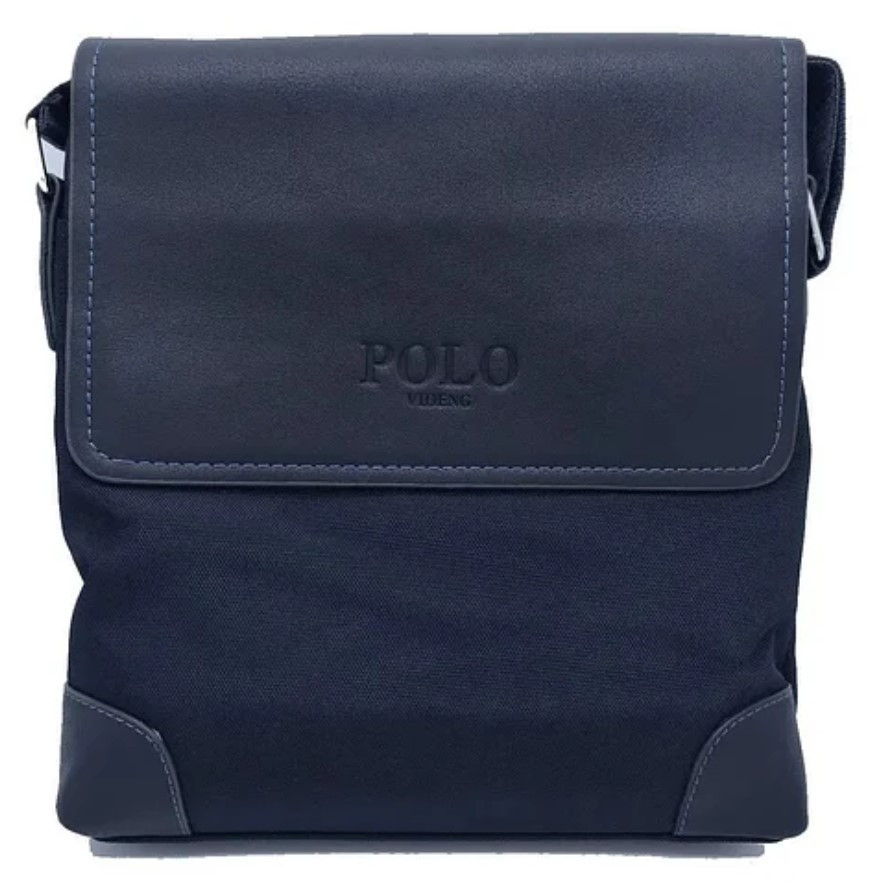 Сумка через плече Polo D-01 (темно-синя), Чоловіча плечова сумка