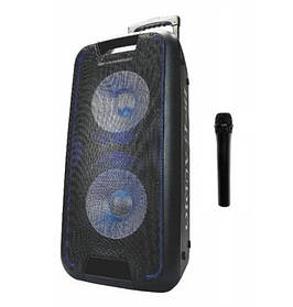 Акустична система з мікрофоном Goldteller GT-6067 USB/SD/FM/Bluetooth, Колонка-чемодан