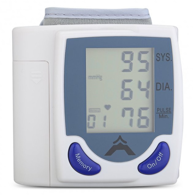 Тонометр Blood Pressure Monitor, Вимірювач тиску на руку, електронний тонометр на зап'ястку