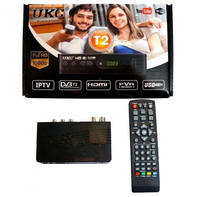 Тюнер DTV T2 0967 metal з підтримкою wifi адаптера 5-12 V, ТВ тюнер, Цифрова приставка для телевізора, фото 1