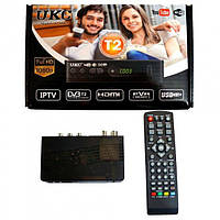Тюнер DTV T2 0967 metal з підтримкою wifi адаптера 5-12 V | ТВ тюнер | Цифрова приставка для телевізора