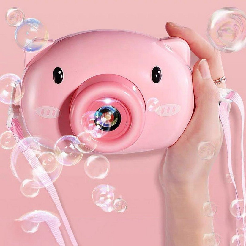 Дитячий фотоапарат для мильних бульбашок Bubble Camera, Іграшка для пускання мильних бульбашок