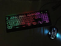 Клавиатура LED GAMING KEYBOARD+Мышка M-710 | Комплект клавиатура с мышкой | Игровая клавиатура | Игровая мышка