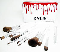 Професійні пензлі для макіяжу Kylie Professional Brush Set 12 шт. | Кисті під макіяж