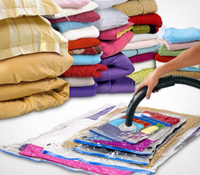 Вакуумні пакети для речей 60*80 см, Пакети для зберігання речей, Мішки вакуумні для одягу, Мішки вакуумні для одягу